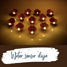 Load image into Gallery viewer, LED Light Water Sensor Diyas Plastic with, Ambient Lights, (Pack of 6/12/18/24)
