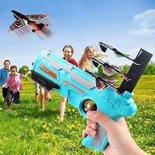 Load image into Gallery viewer, Airplane Launcher Toy Gun with Foam Glider
